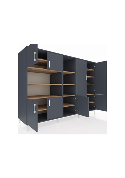 Kronos Dolap 14 Raflı 9 Kapaklı 220x59x163 Antrasit-antrasit/çam Antrasıt/atlas Çam - Antrasıt Kronos Dolap 14 Raflı 9 Kapaklı 220x59x163 Antrasit-antrasit/çam Antrasıt/atlas Çam - Antrasıt