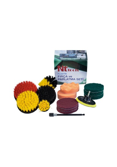Nttools 15 Parça Plastik Matkap Fırça Seti