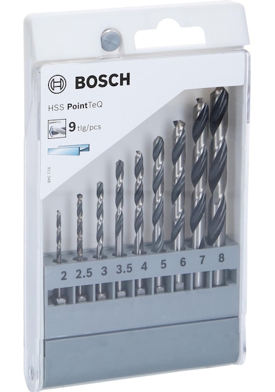 Bosch Hsspointteq Hex Metal Matkap Uç Set 9'lu