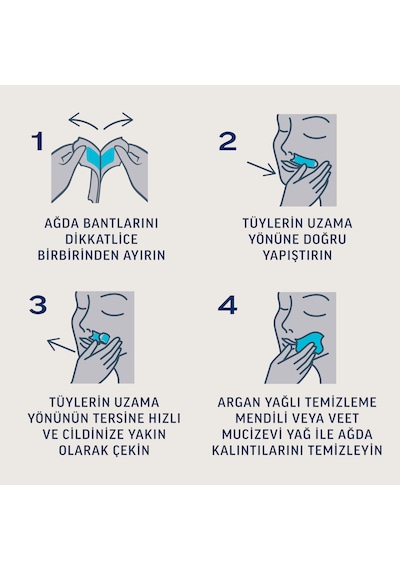 Veet Professional Hassas Ciltler Yüz Ağda Bandı 2 x 20'li