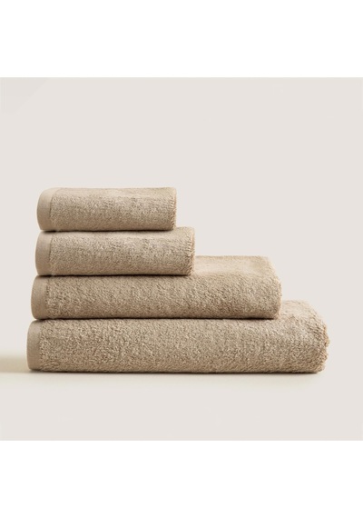 Solıd Bambu Yüz Havlusu 50x90 Cm Koyu Bej
