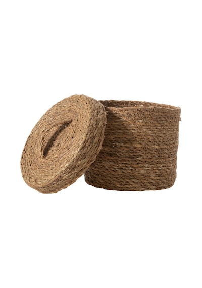 Mudo Home Sımon Kapaklı Düzenleyici Naturel 17x17x15 Kahverengi