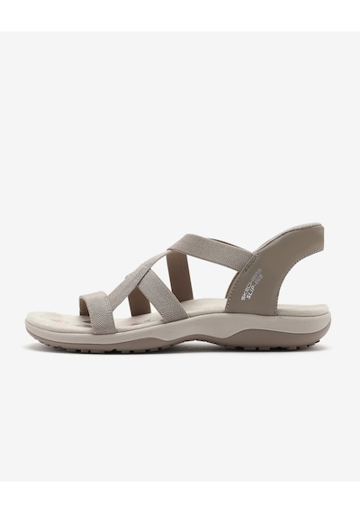 Skechers Reggae Slım - Stretch Flex Kadın Bej Sandalet 163460 Tpe Bej Skechers Reggae Slım - Stretch Flex Kadın Bej Sandalet 163460 Tpe Bej