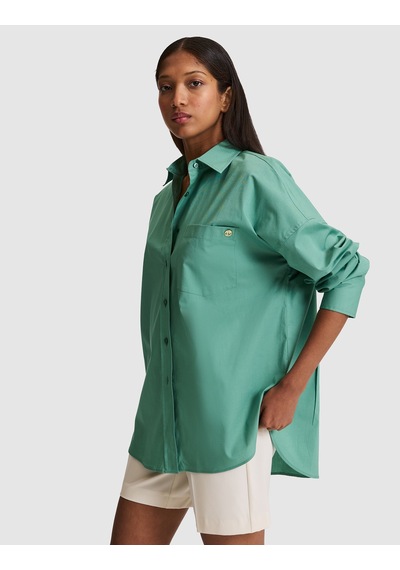 Pierre Cardin Kadın Yeşil Gömlek Desenli 50328628-vr054