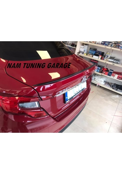 Fiat Egea Spoiler Spoyler Bagaj Üstü Çıta Parlak Siyah Sedan