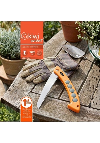 Kgsw-7401 Katlanır Budama Testeresi Yüksek Karbon Çelik Bıçak 7tpı Keskin Diş
