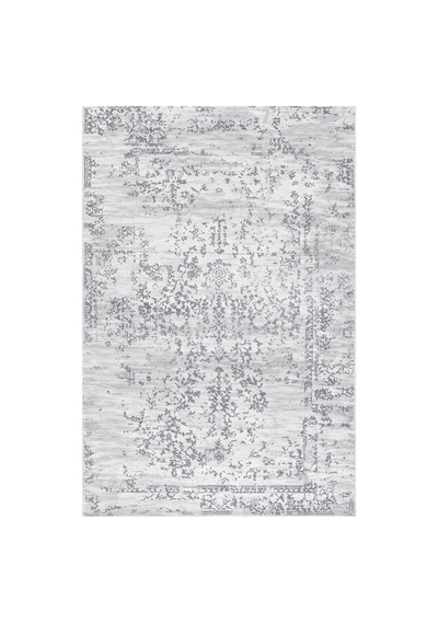 Kartela Halı Siro Halı Kaymaz Taban Makinede Yıkanabilir Halı Açık Gri - 80 X 120 Cm
