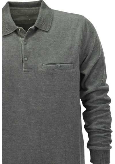 Dynamo Erkek Polo Yaka Cepli Sweatshirt 6857 Bgl-st04024 Bordo
