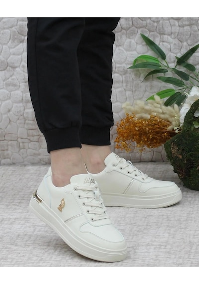 U.s. Polo Assn. Alka 5fx Kadın Bej Sneaker Ayakkabı Bej