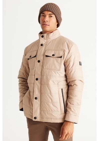 AC&Co / Altınyıldız Classics Erkek Bej Standart Fit Normal Kesim Dik Yaka Mont Bej AC&Co / Altınyıldız Classics Erkek Bej Standart Fit Normal Kesim Dik Yaka Mont Bej