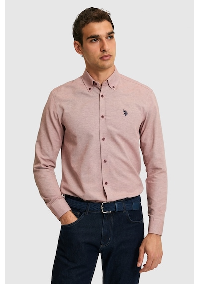 U.s. Polo Assn. Erkek Vişne Gömlek Basic 50324708-vr223