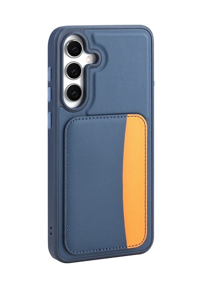 Zore Samsung Galaxy Uyumlu A56 Kılıf Kartlıklı Zore X-kart Silikon Kapak - Koyu Gri