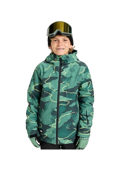 Quıksılver Quiksilver Mission Printed Youth Jk Erkek Çocuk Yeşil Snowboard Ceketi Gsc1 Yeşil
