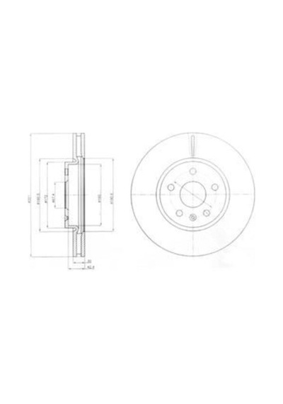 Delphi Bg4189 Fren Diski Ön 321 Mm 17 Jant 5 Delik Insignia 1.4 1.6 1.8 2.0 Cdtı 08 10 13501308
