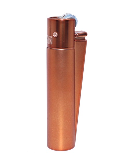 Clipper Özel Kutusunda Metal Çakmak - Koyu Rose Gold Mat Brushed Dark Rose Gold Rose