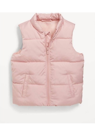 Miniğimin Cicileri Cepli Unisex Çocuk Fermuarlı Şişme Yelek -... Pudra