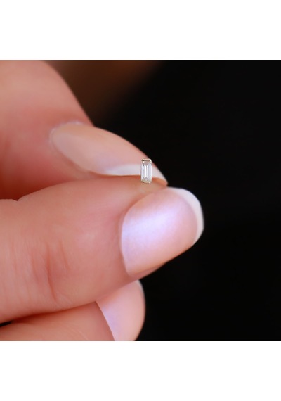 14 Ayar Altın Baget Tragus Piercing Sarı
