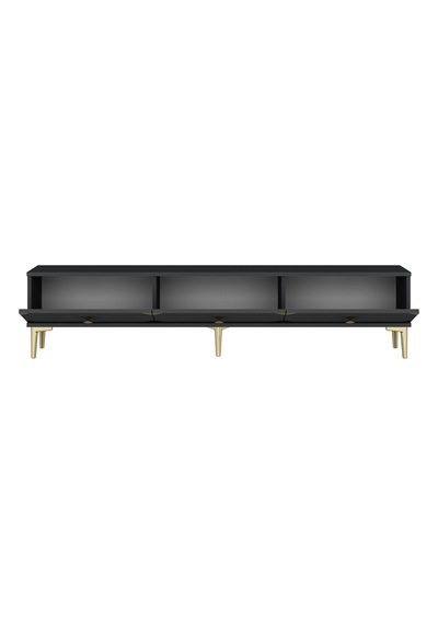 Tsa1897ag - Alfa Tsa180 Tv Stand, Tv Sehpası Ve Tv Ünitesi Antrasit - Gold 180cm Altın - Antrasit