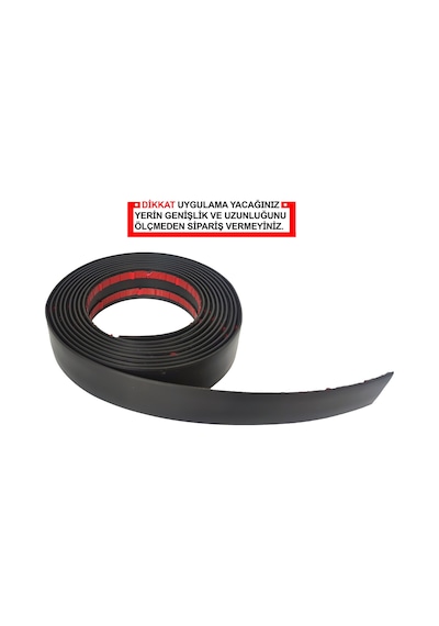 Mat Siyah Nikelaj 25mm Genişlik 3 Metre Uzunluk