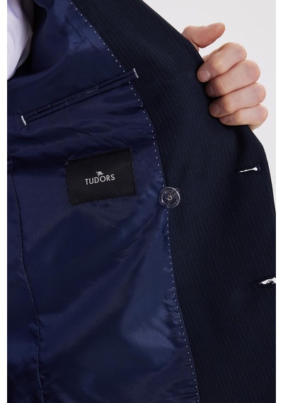 Tudors Erkek Slim Fit Sivri Yaka Çizgili Kapaklı Cepli Lacivert Takım Elbise-41960 Lacivert Tudors Erkek Slim Fit Sivri Yaka Çizgili Kapaklı Cepli Lacivert Takım Elbise-41960 Lacivert
