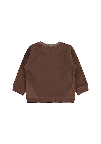 Civil Boys Parçalı 2-5 Yaş Sweatshirt - Kahverengi Koyu Kahve