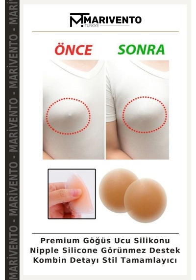Marivento Premium Göğüs Ucu Silikonu Nipple Silicone Görünmez Destek Kombin Detayı Stil Tamamlayıcı Şeffaf Marivento Premium Göğüs Ucu Silikonu Nipple Silicone Görünmez Destek Kombin Detayı Stil Tamamlayıcı Şeffaf