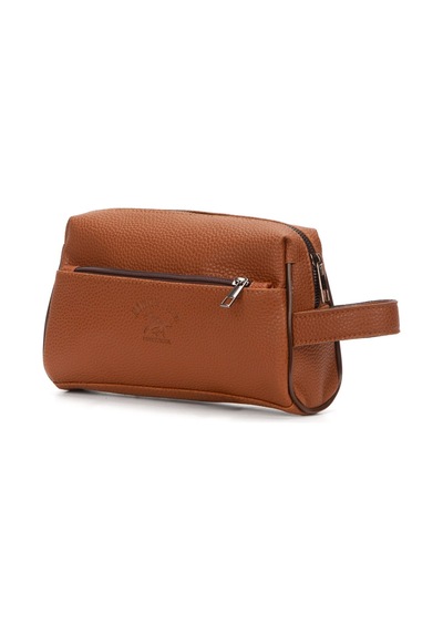 Newish Polo Erkek Vegan Deri Siyah Portföy Clutch Traş Kozmetik Bakım Ve Günlük El Çantası New381 Metalik