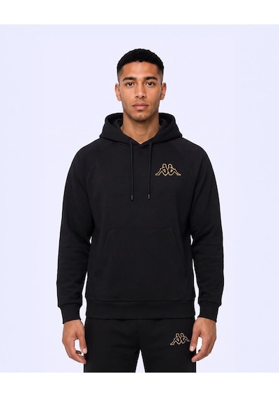 Kappa Authentic Onial Tur Erkek Siyah Oversize Hoodie