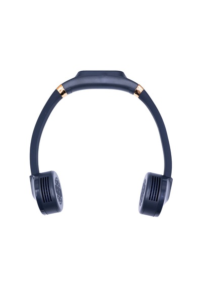 Lacivert Taşınabilir Ve Şarjlı Boyun Fanı- Built-in 2000mah Neck Fan Nave Blue