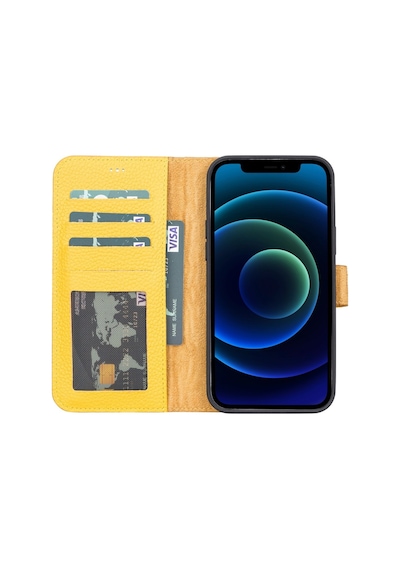 Apple Uyumlu iPhone 13 Pro Max Deri Cüzdanlı Kılıf Mwwn Fl12