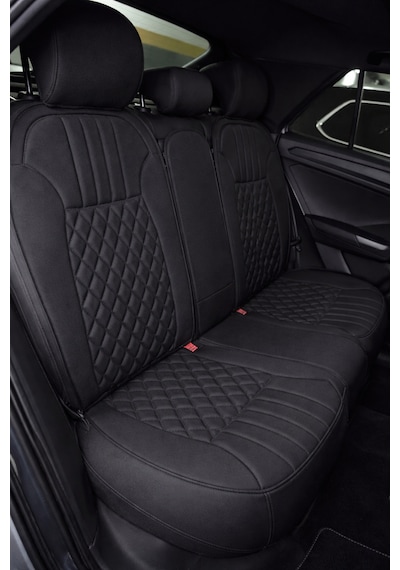 Seat Ibiza 6l 5 Kapı 2002-2009 Üniversal Zerafet Serisi 5 Parça Ortopedik Koltuk Minderi Siyah Gri