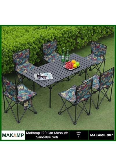 120 Cm Masa Ve Sandalye Seti Çok Renkli