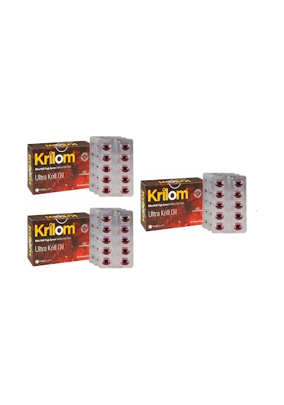Krilom Ultra Krill Oil 30 Kapsül 3 Adet