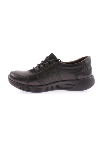 Dgn 1045-23y Kadin Dolgu Taban Lastik Bağcikliı Comfort Ayakkabi 1045-1506-R1534 Siyah