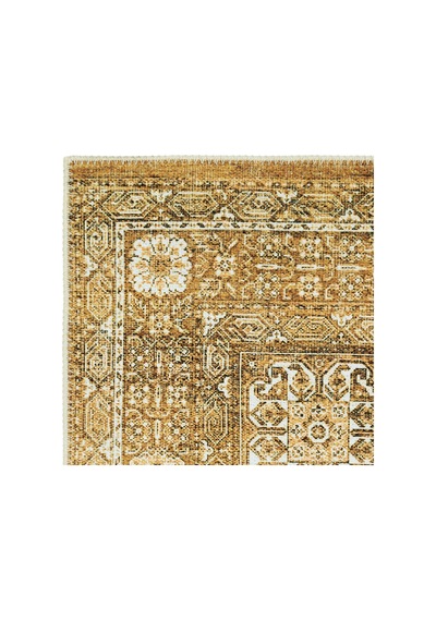Cool Halı Private Xw Gold Krem Vintage Dijital Baskılı Yıkanan Kaymaz Şönil Şık Saray Salon Halısı