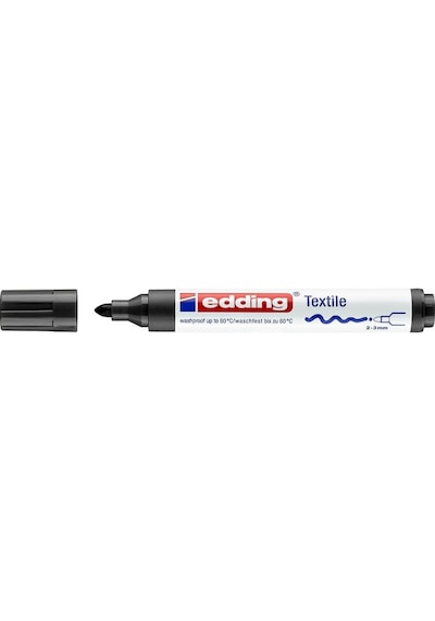 Edding 4500 Kumaş Kalemi - Siyah - 2-3Mm