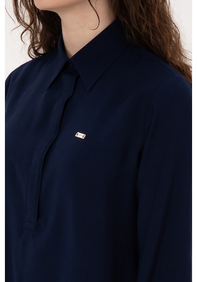 U.s. Polo Assn. Kadın Lacivert Gömlek Desenli 50316411-vr033 Lacivert