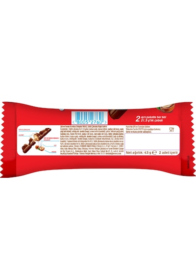 Bueno Çikolata 43 Gr - 10 Adet