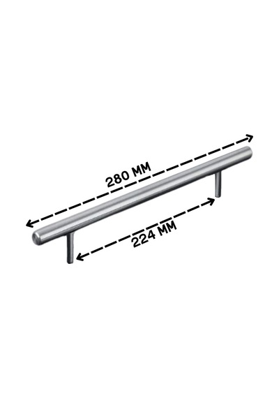 10 Adet Keijo Inox 224mm Paslanmaz Kulp Mobilya, Dolap Kulbu, Kulp Modeli Inox