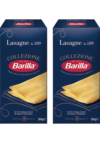 Barilla Lazanya Lasagne N.189 Sade Makarna 2 x 500 G