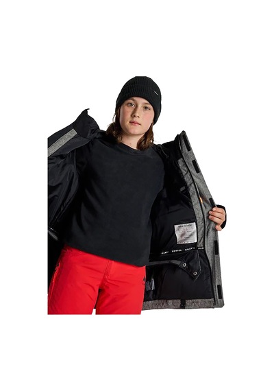 Burton Burton Covert 20 2l Erkek Çocuk Siyah Snowboard Ceketi True Black/bog Heather
