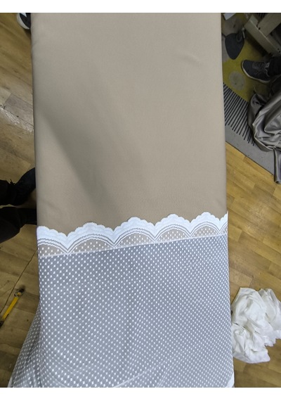 Kuzucuk Home Karesi Kabin Perdesi & Paravan Perdesi Bej