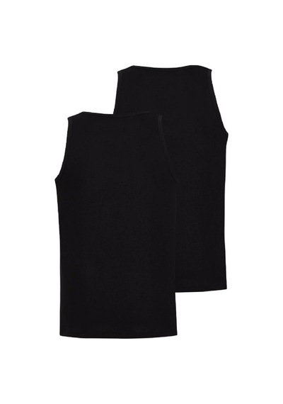 Blackspade-9225-loose-fit-erkek-2li-ekonomik-paket-100-pamuklu-atlet Siyah