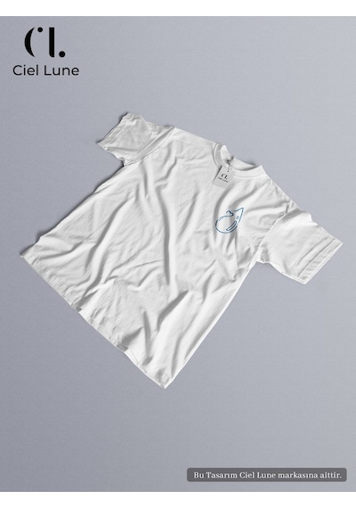 Nevermind Unisex Ateş Ve Su Baskılı Sevgili Çift Kombini Tasarım Oversize T Beyaz