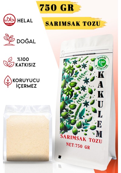 Kakulem Sertifikalı 750 Gr Yerli Taş Köprü Sarımsak Tozu
