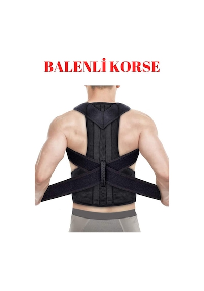 Bgvibe Balenli Dik Duruş Korsesi Bel Sırt Kamburluk Önleyici Korse Dik