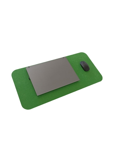 Keçe Bilgisayar Mouse Pedi Masa Üstü Düzenleyici Mat 70x32 Cm Yeşil