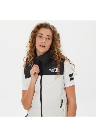 The North Face 1996 Retro Nuptse Kadın Beyaz Yelek Düz Nf0a3xepq4c1