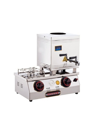Işıkgaz Silverinox 15 Lik Lpg Tüplü 10 Litre 1 Demlikli Çay Kazanı Slvr-2064-1d-g