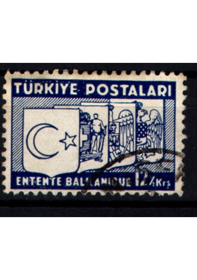 1937 Balkan Antantı Pulları 12.5 Kuruş Tp0787 İsfila1359